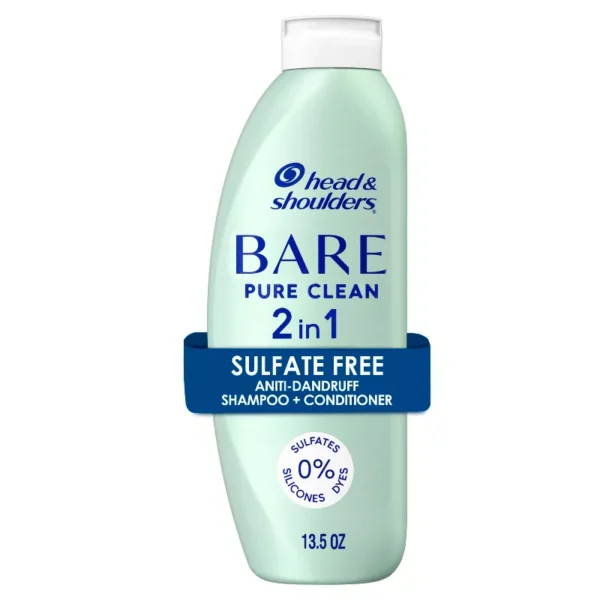 Head & Shoulders BARE Pure Clean 2in1 Anti-Dandruff Shampoo and Conditioner - 13.5 fl oz