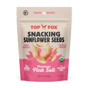 Top Fox Himalayan Pink Salt Snacking Sunflower Seeds - 3.5oz