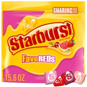 Starburst FaveREDs Candy Fruity Chewy Candies Sharing Size Bag - 15.6oz