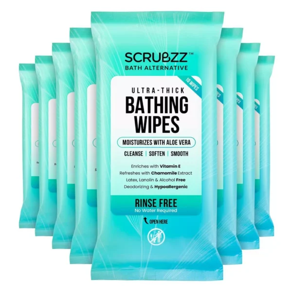 Extra Large Bath Wipes for Adults Bathing No Rinse