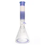 Chris Sculli x Glass Munky - Worked Beaker - Purple/White Satin & UV Retti