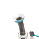 Ben Wilson - Hollow Foot Inline Recycler w/ Triple Donut Perc - Electrum w/ Agua Azul - Image 3