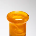 Chris Sculli x Glass Munky - Worked Beaker - Fire Fade & Pumpkin Spice - Image 3