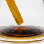 Chris Sculli x Glass Munky - Worked Beaker - Fire Fade & Pumpkin Spice - Image 7