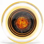 Chris Sculli x Glass Munky - Worked Beaker - Fire Fade & Pumpkin Spice - Image 8