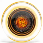 Chris Sculli x Glass Munky - Worked Beaker - Fire Fade & Pumpkin Spice - Image 8