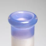 Chris Sculli x Glass Munky - Worked Beaker - Purple/White Satin & UV Retti - Image 3