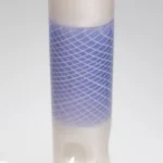 Chris Sculli x Glass Munky - Worked Beaker - Purple/White Satin & UV Retti - Image 4