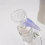 Chris Sculli x Glass Munky - Worked Beaker - Purple/White Satin & UV Retti - Image 7