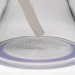 Chris Sculli x Glass Munky - Worked Beaker - Purple/White Satin & UV Retti - Image 5