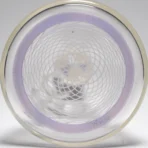 Chris Sculli x Glass Munky - Worked Beaker - Purple/White Satin & UV Retti - Image 6