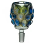 Goo Roo Designs - 23 Hammer Bubbler - Blue Fume & Green w Smoke - Image 4