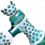 Goo Roo Designs - 24 Hammer Bubbler - Milky Purple & Teal - Image 2