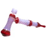 Goo Roo Designs - 23 Hammer Bubbler - Milky Purple & Red