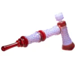 Goo Roo Designs - 23 Hammer Bubbler - Milky Purple & Red - Image 2