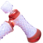 Goo Roo Designs - 23 Hammer Bubbler - Milky Purple & Red - Image 3