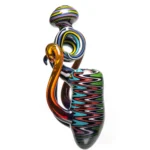 Carsten Carlile - Worked Horn Bubbler - Multicolor