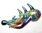 Carsten Carlile - Worked Horn Bubbler - Rainbow - Image 4