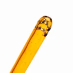 Ill Glass - Custom Mini Beaker - Transparent Orange w/ Rainbow Linework - Image 12