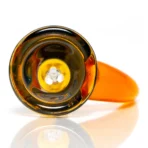 Ill Glass - Custom Mini Beaker - Transparent Orange w/ Rainbow Linework - Image 15