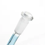Ill Glass - Custom Mini Beaker - Transparent Blue w/ Rainbow Linework - Image 11
