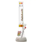 Illadelph - Classic Heavy Hitter Beaker - 60mm - Rasta & White - Image 2