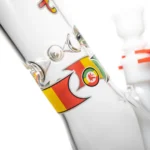 Illadelph - Classic Heavy Hitter Beaker - 60mm - Rasta & White - Image 6