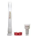Illadelph - Classic Heavy Hitter Beaker - 60mm - Rasta & White - Image 9