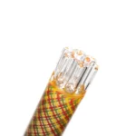 Leisure - Worked Diffy 13 Arm Double Bubbler - Slyme w/ Rasta Retti - Image 11