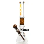 ROOR.US x Chase Adams - 18" Worked Beaker - 50x5 - Orange & Black Reversal