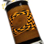 ROOR.US x Chase Adams - 18" Worked Beaker - 50x5 - Orange & Black Reversal - Image 5