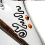 ROOR.US x Chase Adams - 18" Worked Beaker - 50x5 - Orange & Black Reversal - Image 7