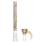 ROOR.US x Chase Adams - 18" Worked Beaker - 50x5 - Rainbow Retti - Image 5