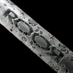ROOR.US - 18" Custom Sandblasted Beaker - 50x5 - Swarovski - Roses - Image 5