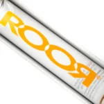 ROOR.US x Chase Adams - 18" Worked Beaker - 50x5 - Fire & Purple Fade to Clear - Image 4