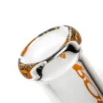 ROOR.US x Chase Adams - 18" Worked Beaker - 50x5 - Fire & Purple Fade to Clear - Image 5