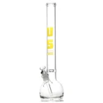US Tubes - 20" Round Bottom 50x5 w/ 24mm Joint - Constriction - Light Yellow
