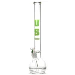 US Tubes - 20" Round Bottom 50x5 w/ 24mm Joint - Constriction - Lime Green
