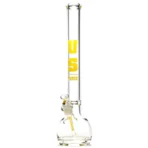 US Tubes - 20" Round Bottom 50x7 w/ 24mm Joint - Constriction - Yellow Classic Label