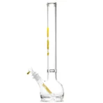 US Tubes - 20" Round Bottom 50x5 w/ 24mm Joint - Constriction - Light Yellow - Image 2