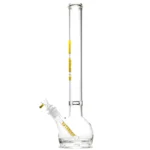 US Tubes - 20" Round Bottom 50x5 w/ 24mm Joint - Constriction - Light Yellow - Image 2