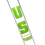 US Tubes - 20" Round Bottom 50x5 w/ 24mm Joint - Constriction - Lime Green - Image 3