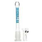 US Tubes - 20" Round Bottom 50x5 w/ 24mm Joint - Constriction - Light Blue Classic Label - Image 5