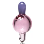 Unity Glassworks - Puffco Peak Carta Bubble Cap - Karmaline & Purple Satin