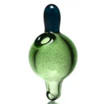 Unity Glassworks - Puffco Peak Carta Bubble Cap - Green & Blue Stardust