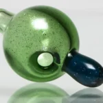 Unity Glassworks - Puffco Peak Carta Bubble Cap - Green & Blue Stardust - Image 2