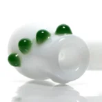 Shooters - Dimple Grip Hammer Bubbler - White & Green - Image 3