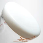 Grizzly Glass - 18" Beaker Color w/ Ashcatch & Faceted Joint - 50mm - Orange & White Accents - Image 5