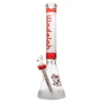 Illadelph - Short Beaker - Frosted Signature Series - Red & White Label