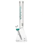 Illadelph - Medium Beaker - 7mm - Teal & White Label